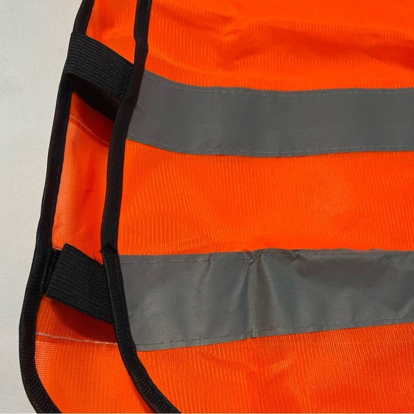Kids Reflective Safety Vest , Lightweight, Polyester, Orange (2 Pack) - Picture 3 of 3